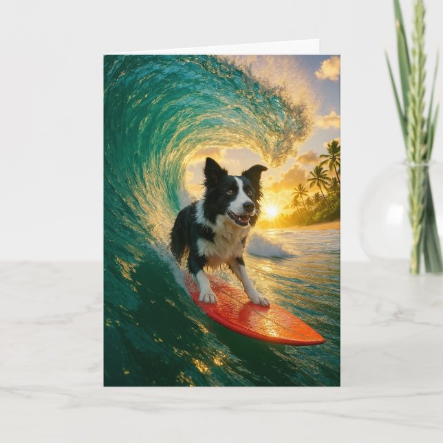 Carte Surfs vers le haut de la frontière Collie (Devant)