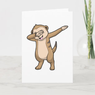 Carte Suricate en hip hop dance dab