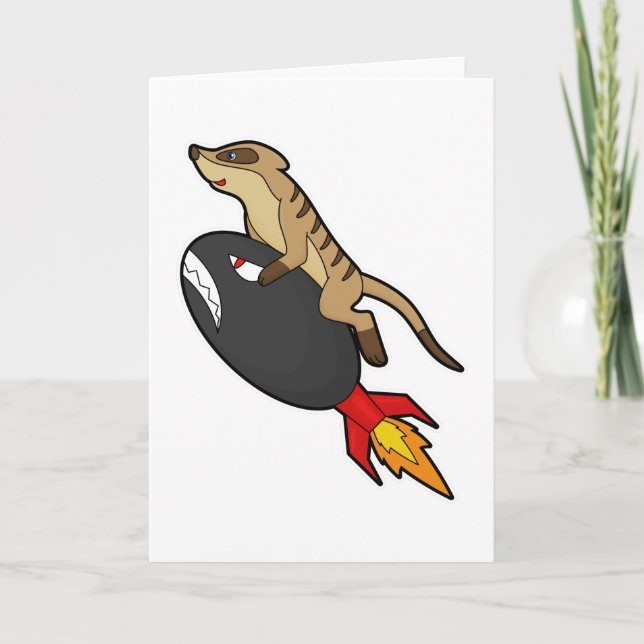 Carte Suricate sur Flying with Rocket (Devant)