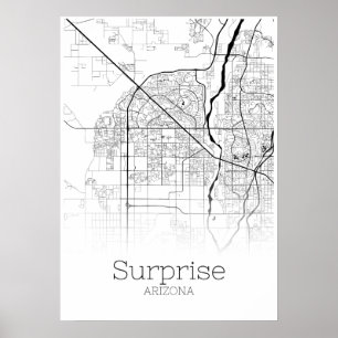 Carte Surprise - Arizona - Poster de carte de vill
