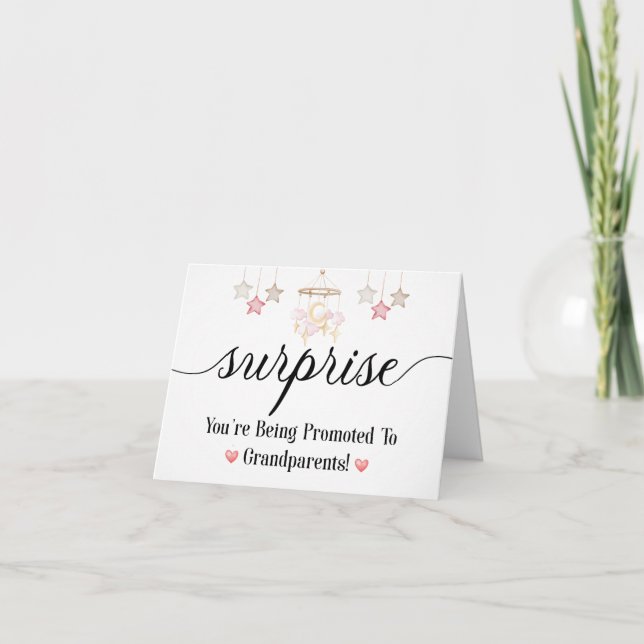 Carte Surprise ! Vous êtes promu aux grands-parents (Devant)