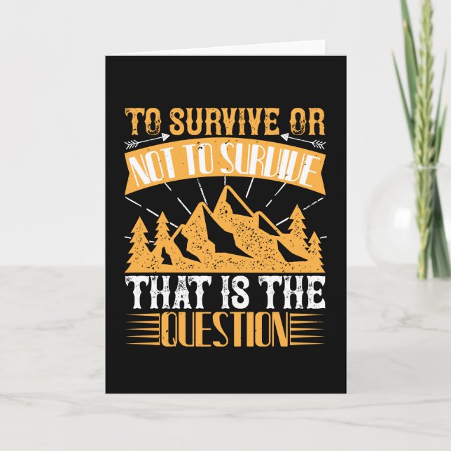 Carte Survie - Survivre Ou Ne Pas Survivre (Devant)