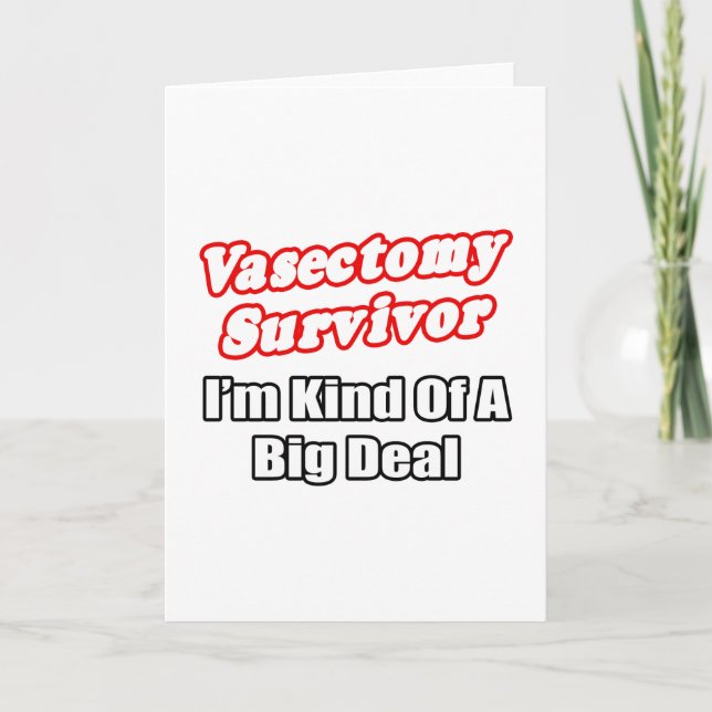 Carte Survivant de la vasectomie... (Devant)