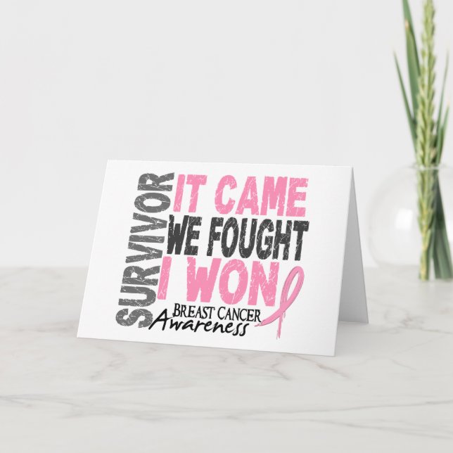 Carte Survivant du cancer du sein Il est arrivé que nous (Devant)