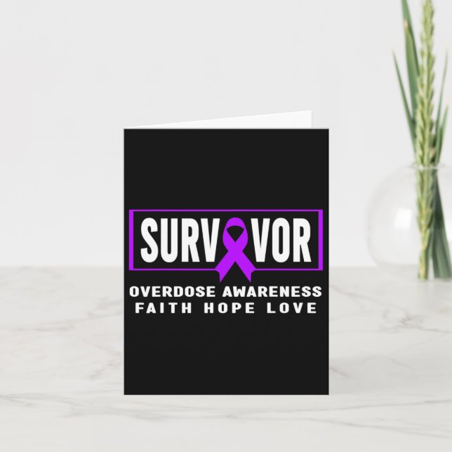 Carte Survivant en surdose - Sensibilisation aux toxicom (Devant)