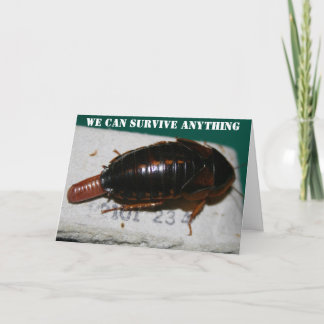 Carte Survivre à n'importe quel anniversaire de cafards