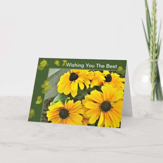 Carte Susan Blooms aux yeux noirs jaunes (Devant)