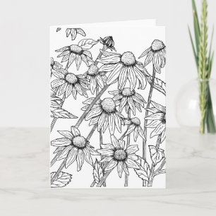 Carte Susan observée par noir fleurit la couleur il