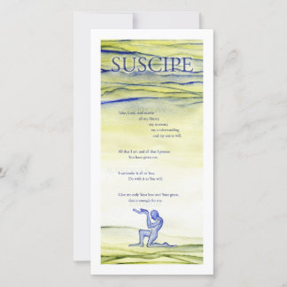 Carte Suscipe (prière de saint Ignace)