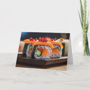Carte sushi bokeh