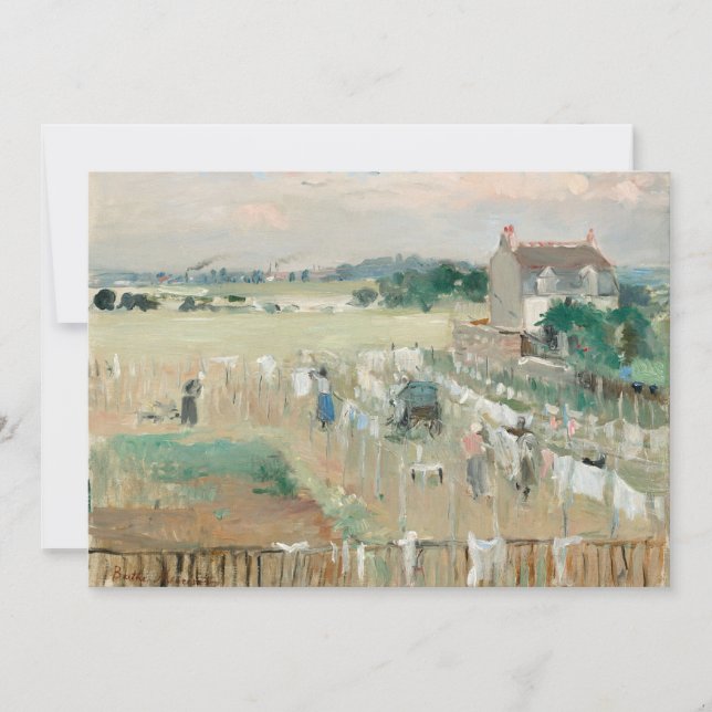 Carte Suspendre la blanchisserie à sec | Berthe Morisot (Devant)