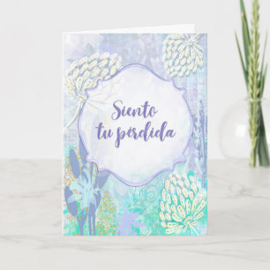 Carte Susurro de Flores - Tarjeta de condolencias