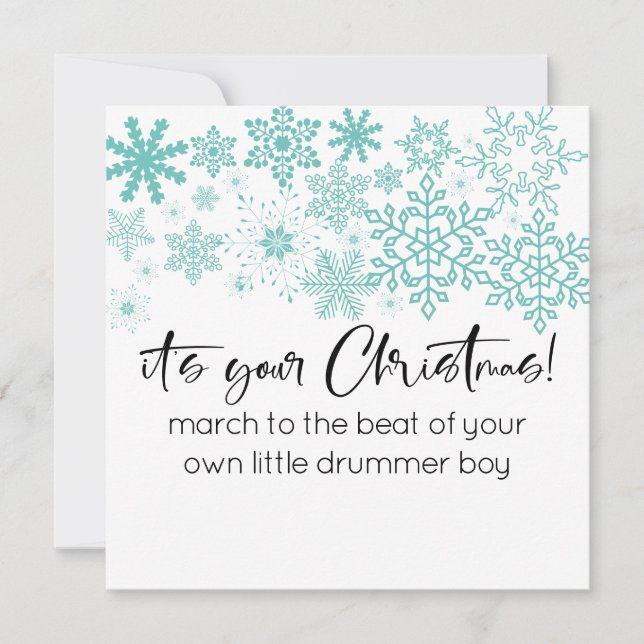 Carte SVG Snowflakes C'est votre Noël (Devant)