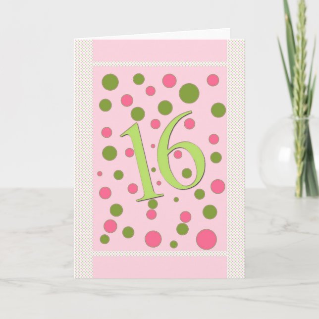 Carte Sweet 16 (Devant)