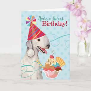 Carte Sweet Birthday Bedlington Terrier