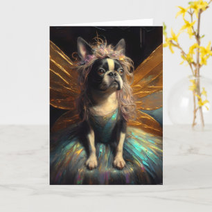 Carte Sweet Boston Terrier Fairy Toutes les occasions Ca