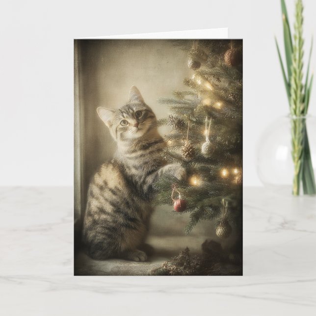 Carte Sweet Christmas Cat (Devant)