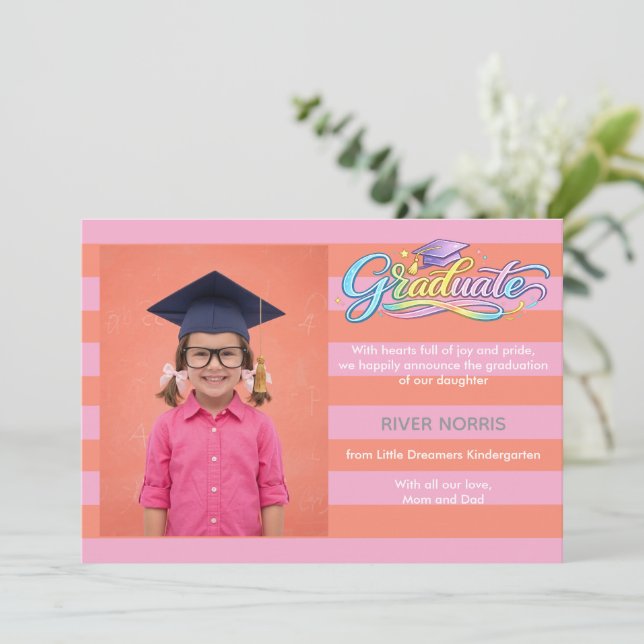 Carte Sweet Graduate Announcement  (Debout devant)