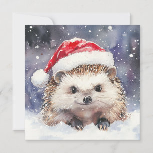Carte Sweet Hedgehog Flat Holiday
