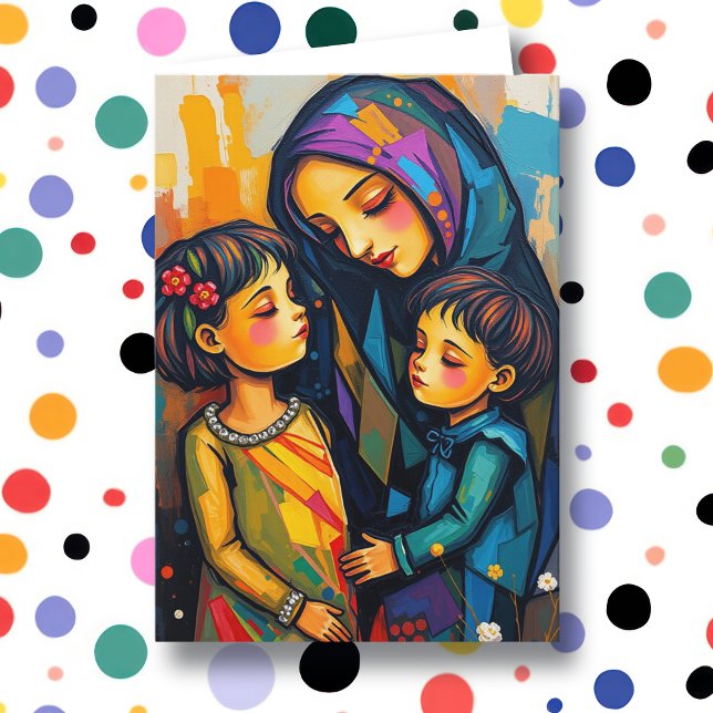 Carte Sweet Maman, Fille et Fils | Fête des mères (Créateur téléchargé)