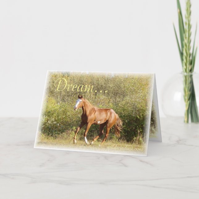 Carte Sweet Running Filly Dream Inspiration (Devant)