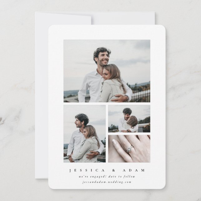 Carte Sweet + Simple Modern Nous sommes engagés ! Multip (Devant)