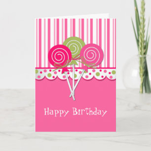 Carte Sweet Treat Girl's Birthday Greeting Card