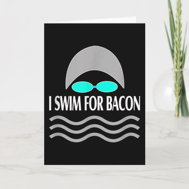 Carte Swimming Funny (Devant)