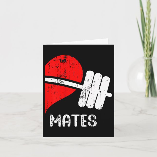 Carte Swole Mates Couples Correspondant Gym Drôle Tee Po (Devant)
