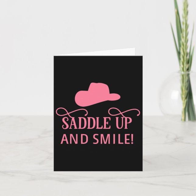 Carte Sy Horse Lover Horseck Riding Cowgirl Princess Wes (Devant)