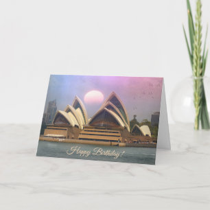 Carte Sydney Australia Opera House Anniversaire