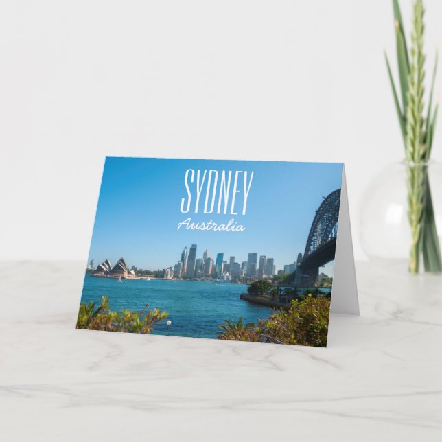 Carte Sydney Harbour Bridge & Opera House Skyline (Devant)