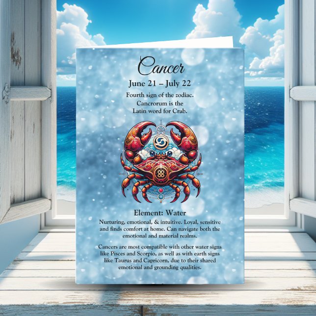 Carte Symbole astrologique Horoscope pour cancer Anniver (Créateur téléchargé)