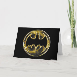 Carte Symbole Batman Logo Or