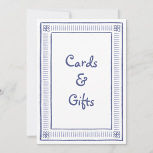 Carte Symbole bleu Quirky Hand Drawn Wedding Cards & Gif