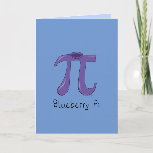 Carte Symbole Blueberry Pi Math Cadeau enseignant (Devant)