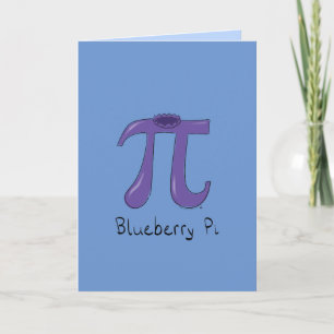 Carte Symbole Blueberry Pi Math Cadeau enseignant