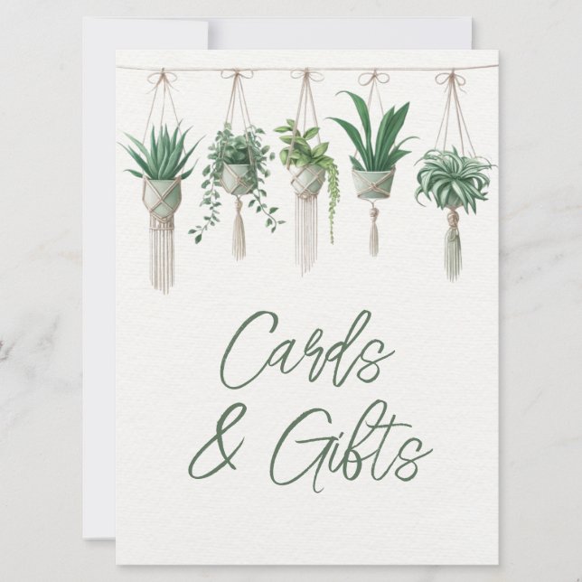 Carte Symbole Boho Chic Botanical Green Cards & Cadeaux (Devant)