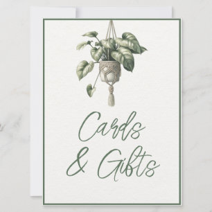 Carte Symbole Boho Chic Botanical Green Cards & Cadeaux