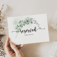 Symbole classique Eucalyptus Foliage Mariage Réser