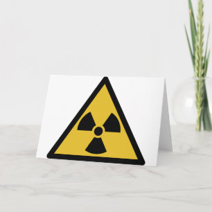 Carte Symbole d'avertissement de rayonnement (danger rad