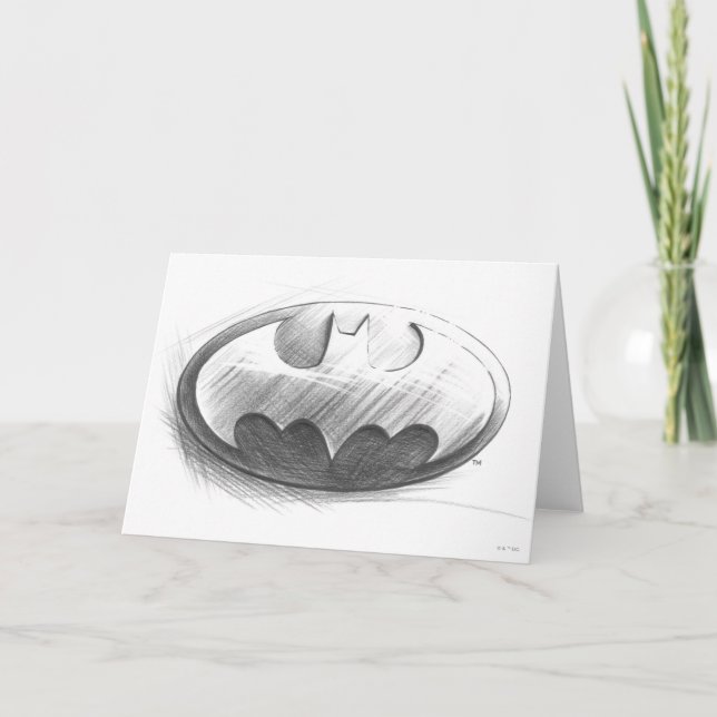Carte Symbole de Batman| Logo de dessin insignifiant (Devant)