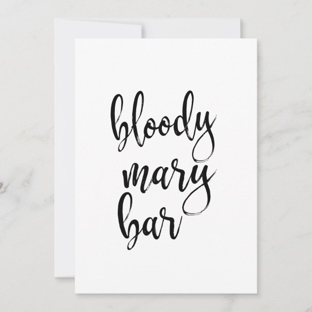 Carte Symbole de calligraphie abordable de Bloody Mary B (Devant)
