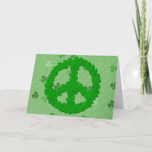 Carte SYMBOLE DE LA Fête de la Saint Patrick (Devant)