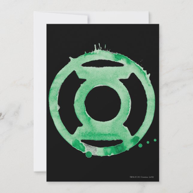 Carte Symbole de la lanterne de café - Vert (Devant)