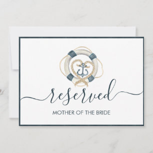 Carte Symbole de la marine nautique et du Mariage blanc