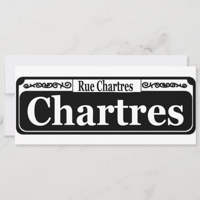 Carte Symbole de la Nouvelle-Orléans Chartres (Devant)