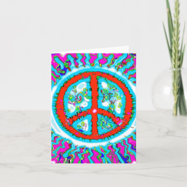 Carte SYMBOLE DE LA PAIX TRIppY Abstrait (Devant)