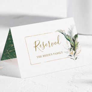 Carte Symbole de la tente réservée du Mariage d'or Feuil