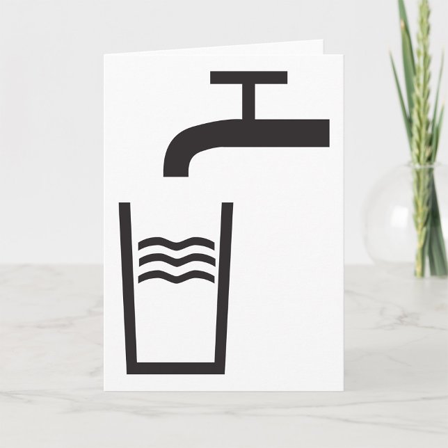 Carte Symbole de l'eau du robinet (Créateur téléchargé)
